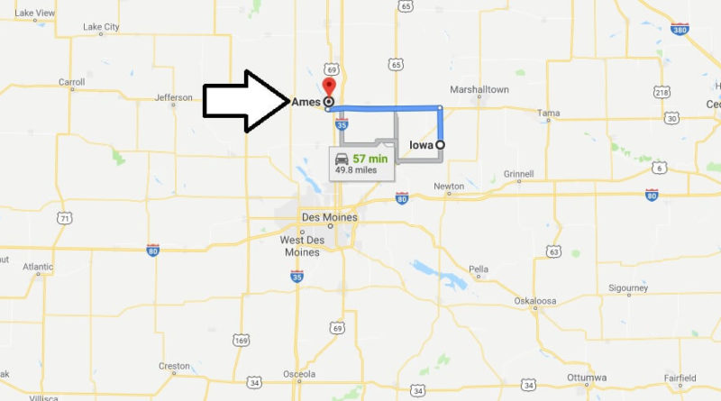 Where Is Ames Iowa What County Is Ames Ames Map Located Where