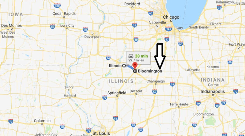 Where is Bloomington, Illinois? What County is Bloomington? Bloomington Map Located