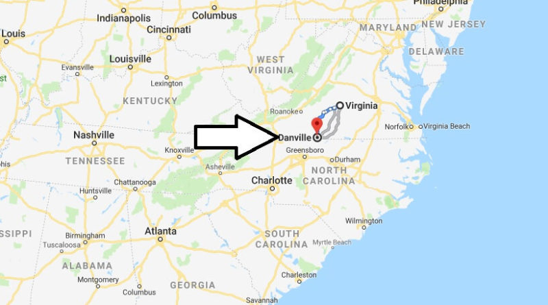 Where is Danville, Virginia? What County is Danville? Danville Map Located