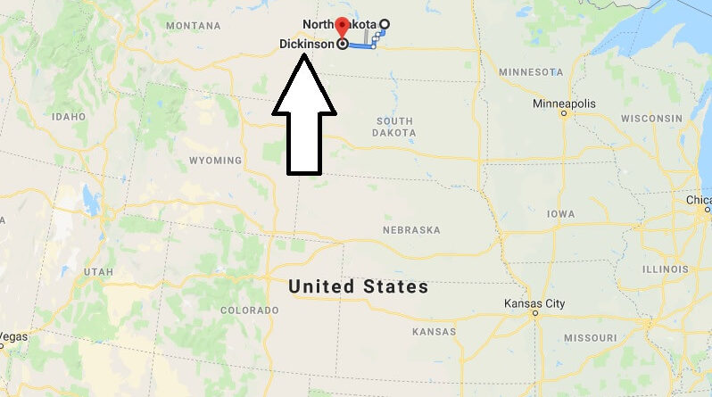 Where is Dickinson, North Dakota? What County is Dickinson? Dickinson Map Located