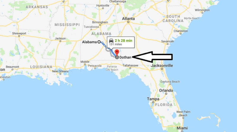Dothan Alabama On Map - Black Sea Map