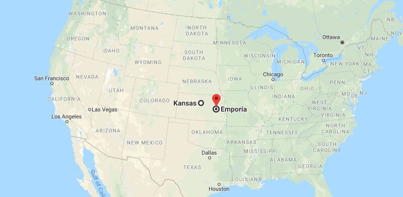 Where is Emporia, Kansas? What County is Emporia? Emporia Map Located