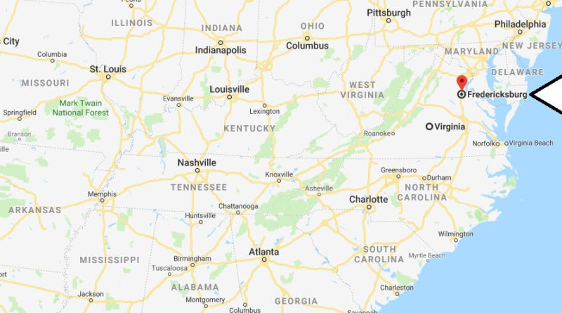 Where is Fredericksburg, Virginia? What County is Fredericksburg? Fredericksburg Map Located