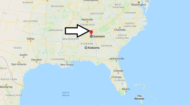 Where is Gadsden, Alabama? What County is Gadsden? Gadsden Map Located
