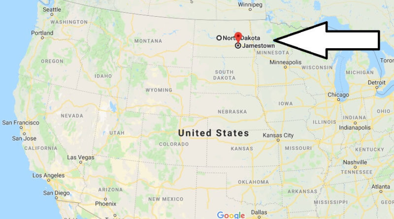 Where is Jamestown, North Dakota? What County is Jamestown? Jamestown Map Located