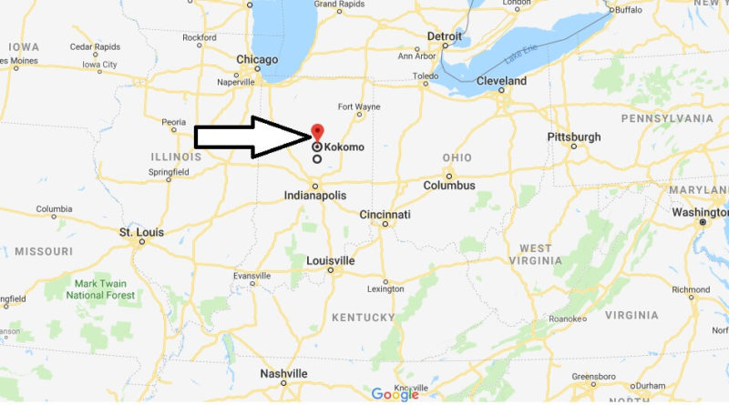 Where is Kokomo, Indiana? What County is Kokomo? Kokomo Map Located