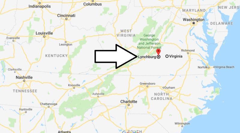 Where is Lynchburg, Virginia? What County is Lynchburg? Lynchburg Map Located