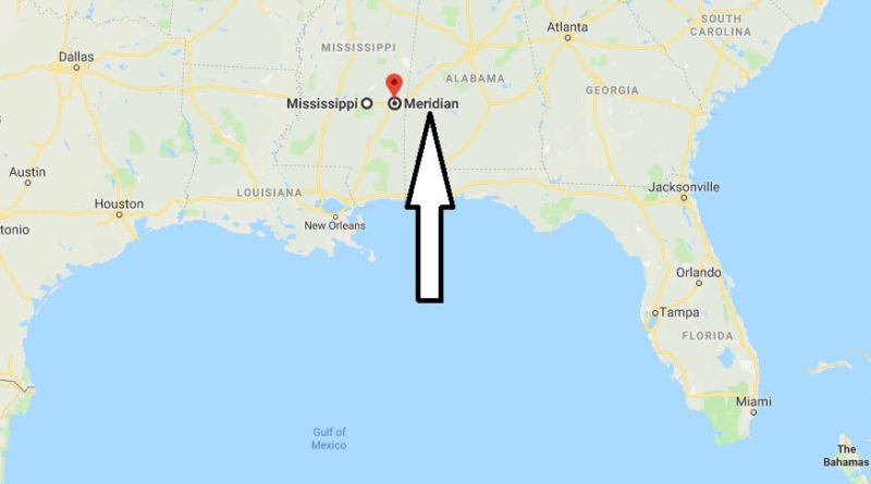 Where is Meridian, Mississippi? What County is Meridian? Meridian Map Located