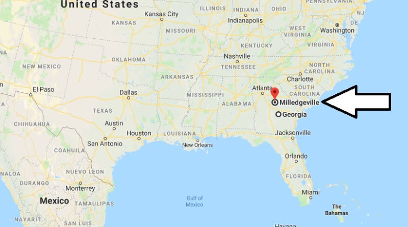Where is Milledgeville, Georgia? What County is Milledgeville? Milledgeville Map Located
