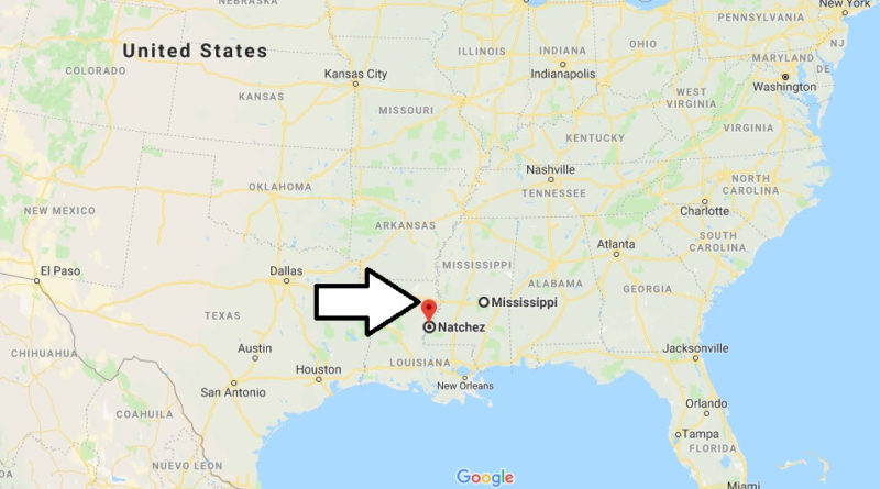 Where is Natchez, Mississippi? What County is Natchez? Natchez Map Located