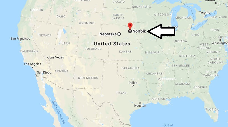Where is Norfolk, Nebraska? What County is Norfolk? Norfolk Map Located