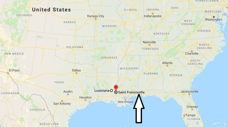 Where is St. Francisville, Louisiana? What County is St. Francisville? St. Francisville Map Located