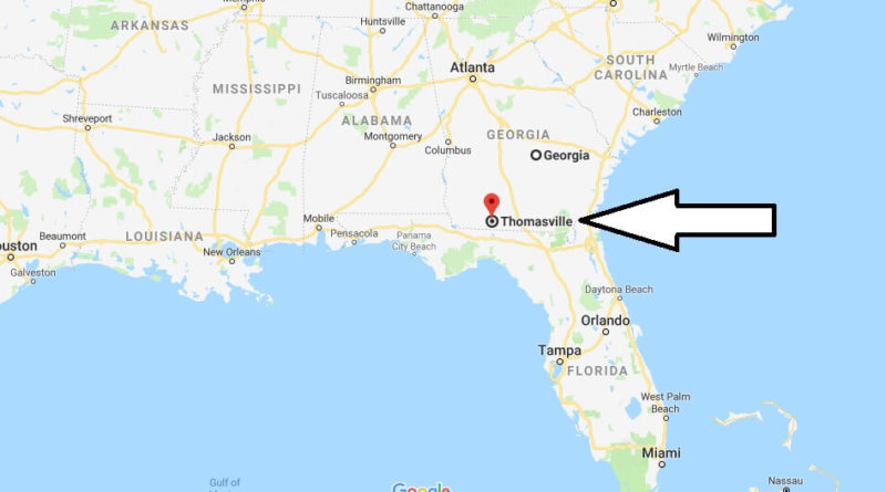 Where is Thomasville, Georgia? What County is Thomasville? Thomasville Map Located