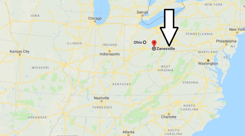 Where is Zanesville, Ohio? What County is Zanesville? Zanesville Map Located