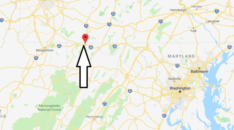 Where does Interstate 68 Start (Begin) and End