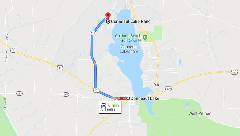 Where is Conneaut Lake Park Located Prices,Tickets, Hours, Map