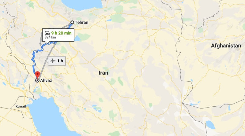 Where is Ahvaz Located? What Country is Ahvaz in? Ahvaz Map