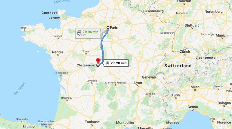 Where is Chateauroux Located? What Country is Chateauroux in? Chateauroux Map