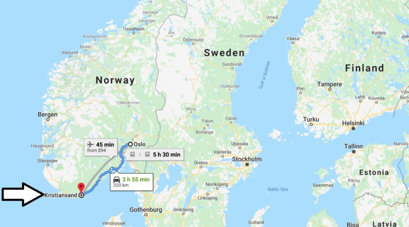 Where is Kristiansand Located? What Country is Kristiansand in? Kristiansand Map