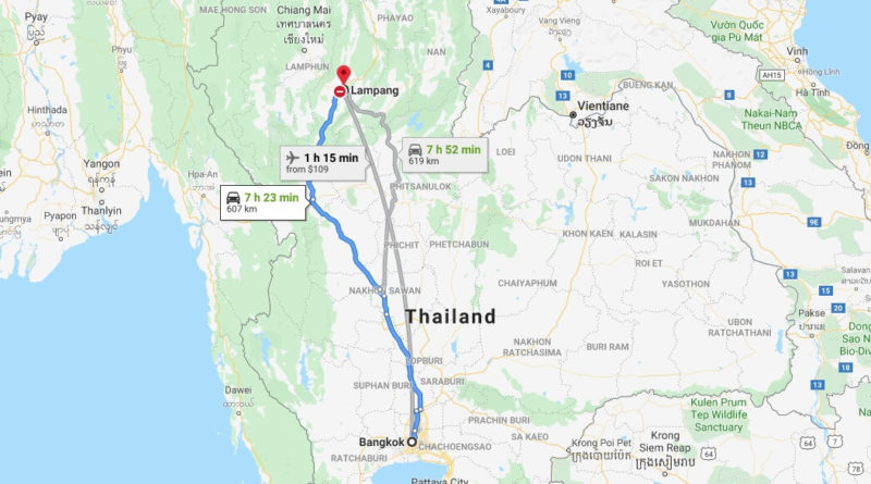 Where is Lampang Located? What Country is Lampang in? Lampang Map