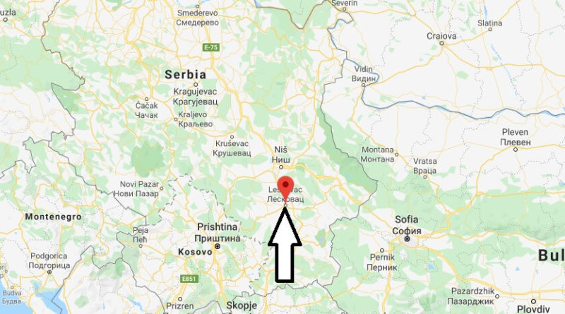 Where is Leskovac Located? What Country is Leskovac in? Leskovac Map
