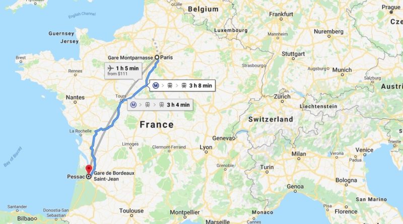 Where is Pessac Located? What Country is Pessac in? Pessac Map