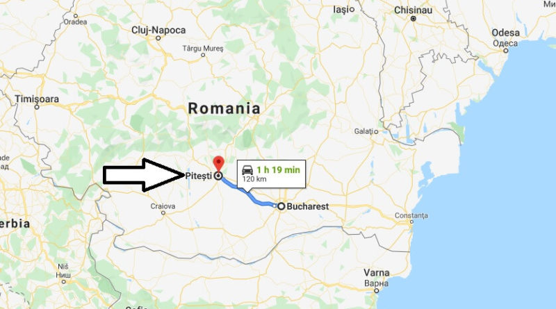 Where is Pitești Located? What Country is Pitești in? Pitești Map