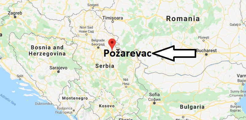 Where is Požarevac Located? What Country is Požarevac in? Požarevac Map