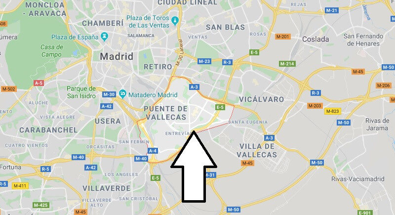 Where is Puente de Vallecas Located? What Country is Puente de Vallecas in? Puente de Vallecas Map