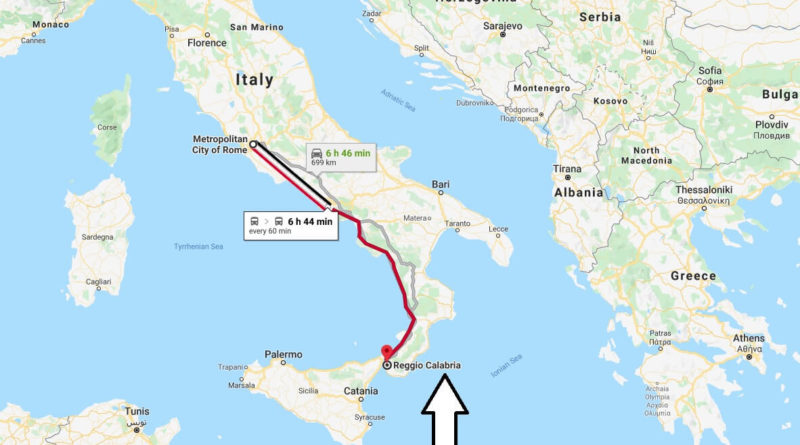 Where is Reggio Calabria Located? What Country is Reggio Calabria in? Reggio Calabria Map