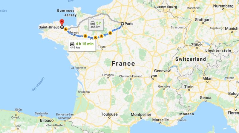 Where is Saint-Brieuc Located? What Country is Saint-Brieuc in? Saint-Brieuc Map