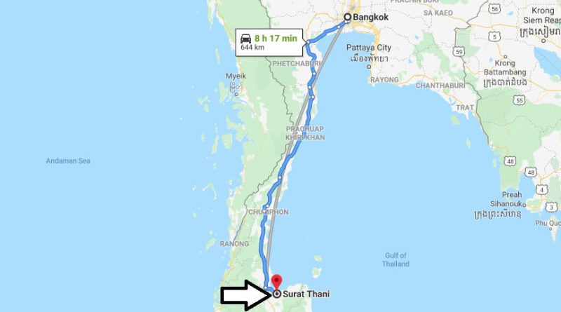 Where is Surat Thani Located? What Country is Surat Thani in? Surat Thani Map