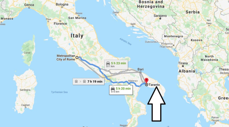 Where is Taranto Located? What Country is Taranto in? Taranto Map