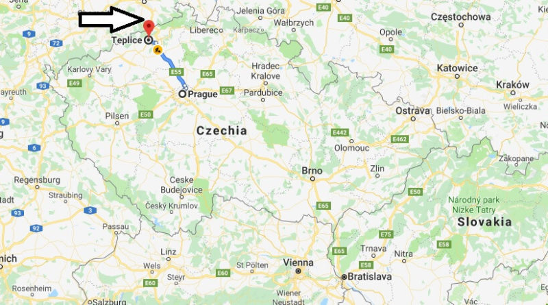 Where is Teplice Located? What Country is Teplice in? Teplice Map