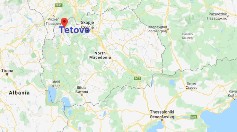 Where is Tetovo Located? What Country is Tetovo in? Tetovo Map