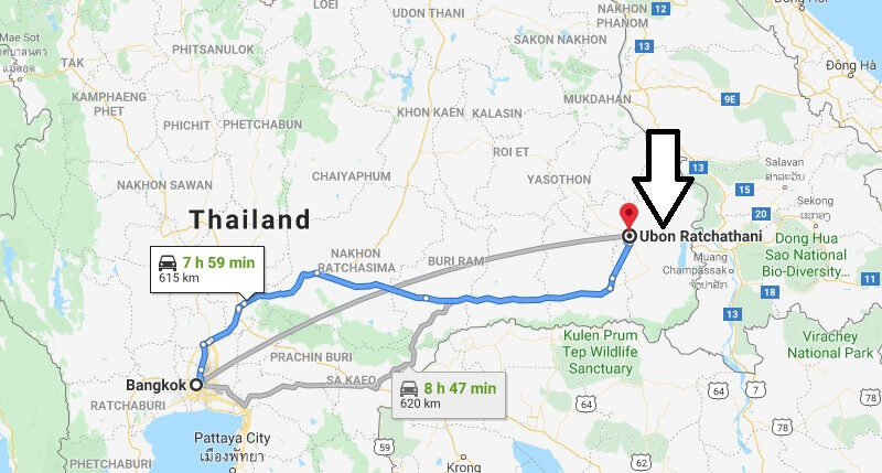 Where is Ubon Ratchathani Located? What Country is Ubon Ratchathani in? Ubon Ratchathani Map