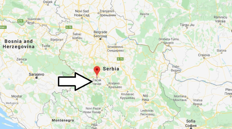 Where is Čačak Located? What Country is Čačak in? Čačak Map