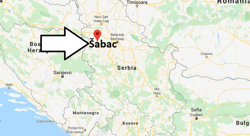 Where is Šabac Located? What Country is Šabac in? Šabac Map