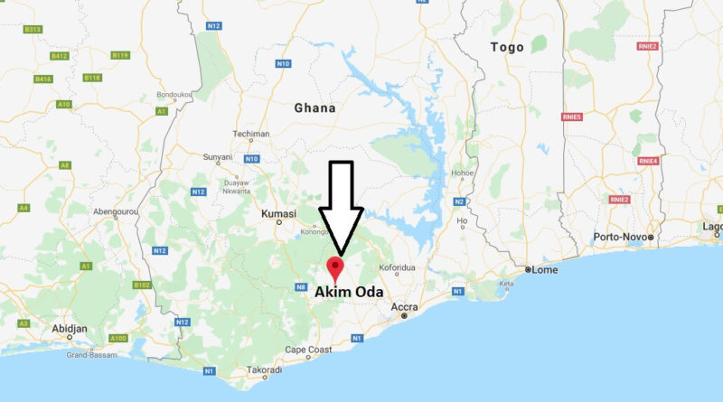 Where is Akim Oda Located? What Country is Akim Oda in? Akim Oda Map