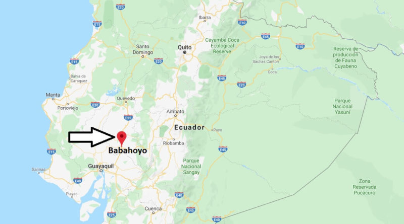 Where is Babahoyo Located? What Country is Babahoyo in? Babahoyo Map