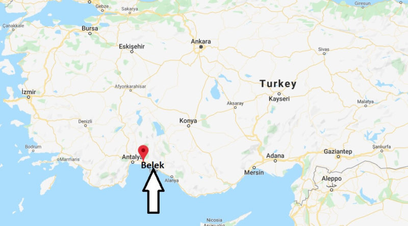 Where is Belek Located? What Country is Belek in? Belek Map