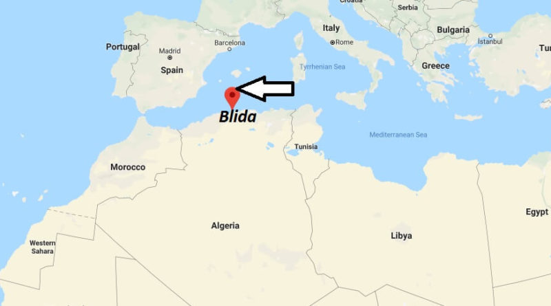 Where is Blida Located? What Country is Blida in? Blida Map
