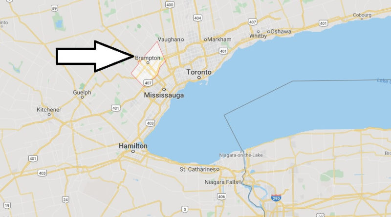 Where is Brampton Located? What Country is Brampton in? Brampton Map