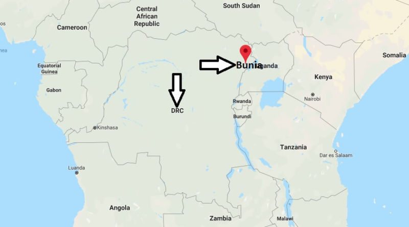 Where is Bunia Located? What Country is Bunia in? Bunia Map