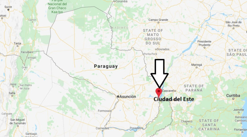 Where is Ciudad del Este Located? What Country is Ciudad del Este in? Ciudad del Este Map