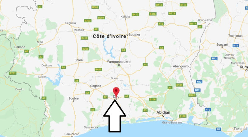 Where is Divo, Cote D'Ivoire Located? What Country is Divo in? Divo Map
