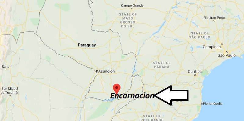 Where is Encarnacion Located? What Country is Encarnacion in? Encarnacion Map