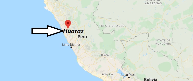 Where is Huaraz Located? What Country is Huaraz in? Huaraz Map