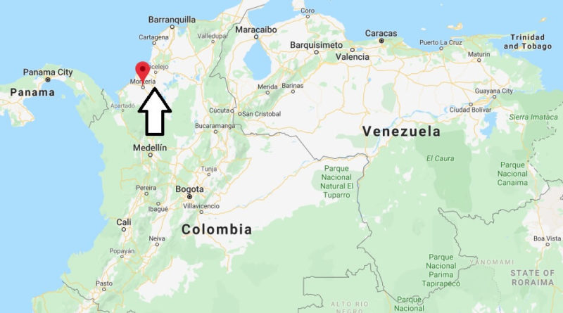 Where is Monteria, Colombia Located? What Country is Monteria in? Monteria Map