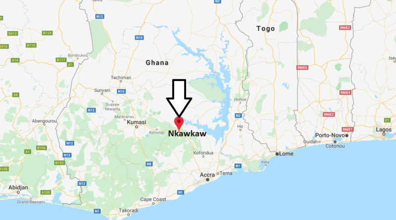 Where is Nkawkaw Located? What Country is Nkawkaw in? Nkawkaw Map